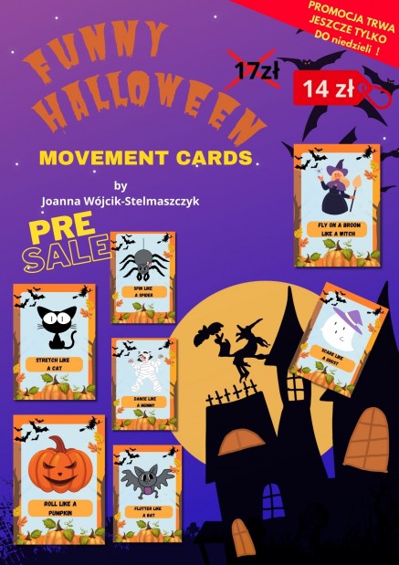 KARTY RUCHOWE HALLOWEEN- FUNNY HALLOWEEN (MOVEMENT CARDS)